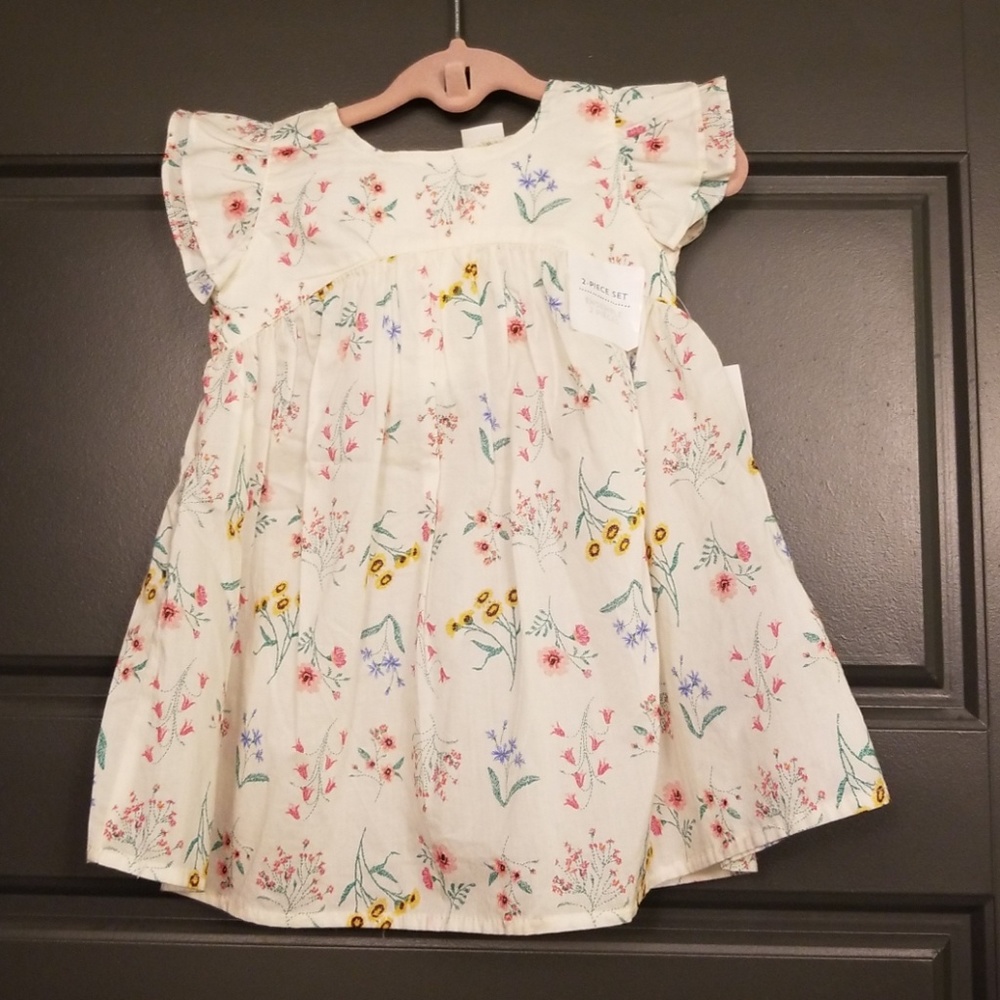 NWT Old Navy dress with matching diaper cover